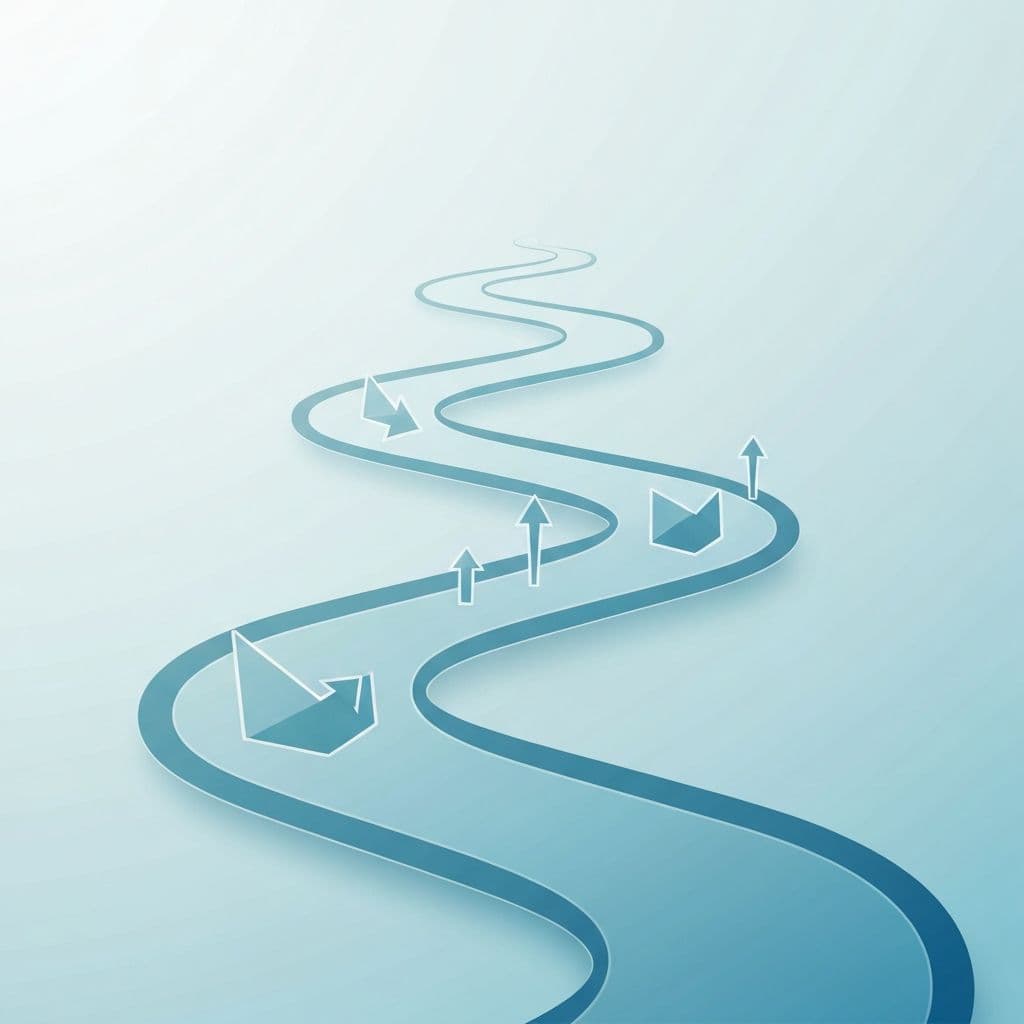 Visual representation of retirement planning journey